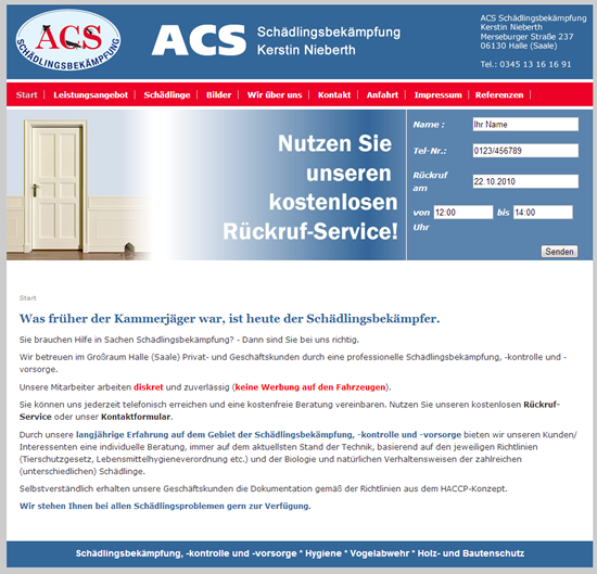 Schädlingsbekämpfung Nieberth
